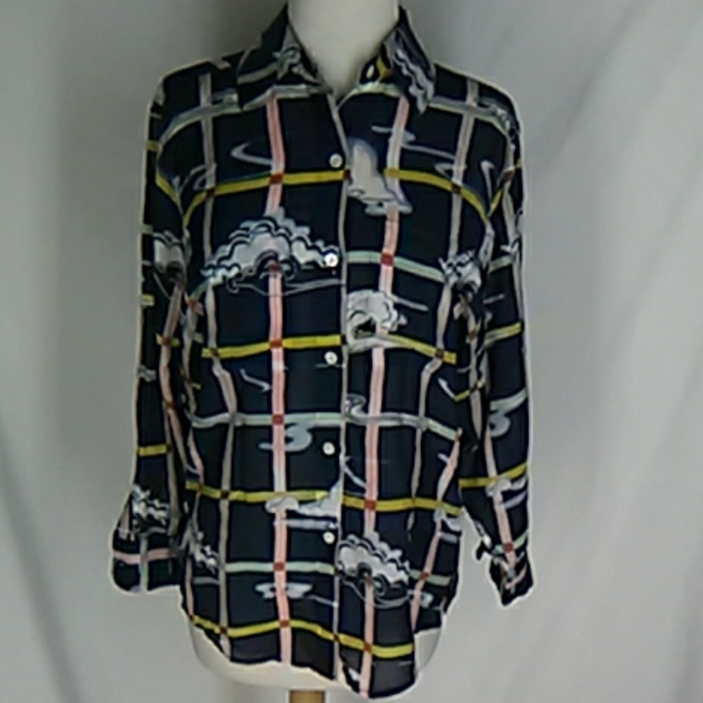 Zoologist Anthropologie Silk Blouse 4